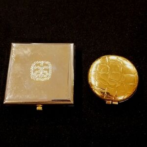 Vintage Gold Compacts.  Revlon and Arbonne ❤